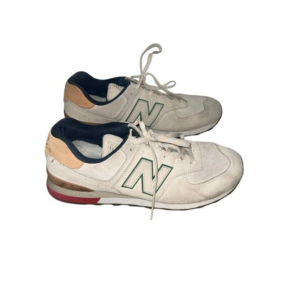 New Balance 574 Taupe Caramel Low Too Athletic Sneakers Men Size 12 - Picture 1 of 8